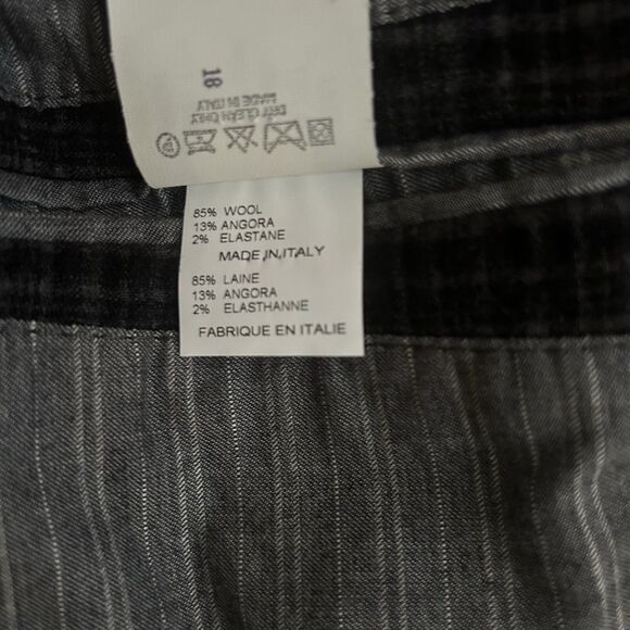 John Varvatos Austin Jacket Black/Gray Texture Plaid Wool/Angora Sz Italy 48 NWT - Picture 15 of 16